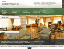 Tablet Screenshot of hotelpresidentchiancianoterme.it